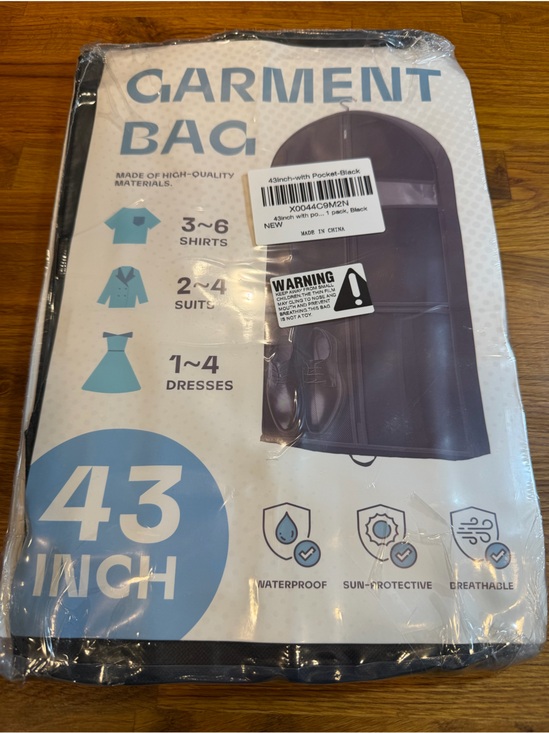 No brand Other - 43-Inch Garment Bag - Black brand new in package